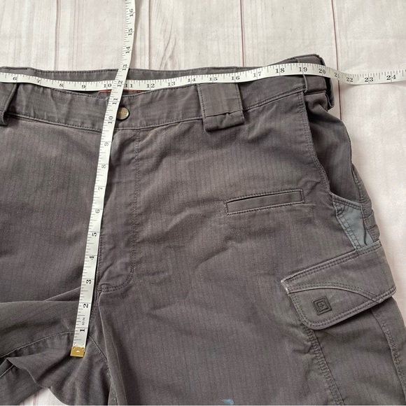 5.11 Tactical Stryke Pants Men's 40x30 Gray Flex-Tac Ripstop Cargo Straight Worn - Picture 14 of 16